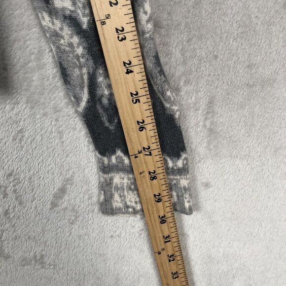 CHICOS Open Cardigan Sz 2 (L) Gray Ivory Wool Cashmere Light Sweater Sequins - Picture 10 of 15